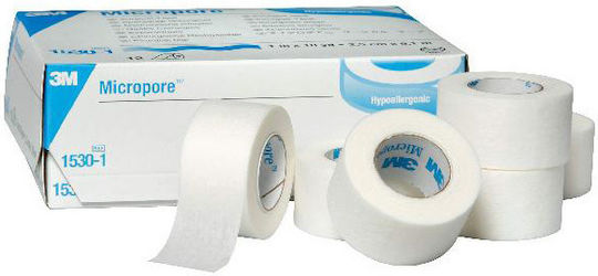 3M Micropore Paper Bandage Tapes 2.5cm x 9.1m 12pcs