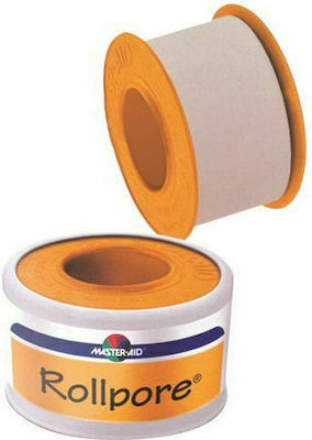 Master Aid Rollpore Stoff Non Woven Verbandband 1.25cm x 5m