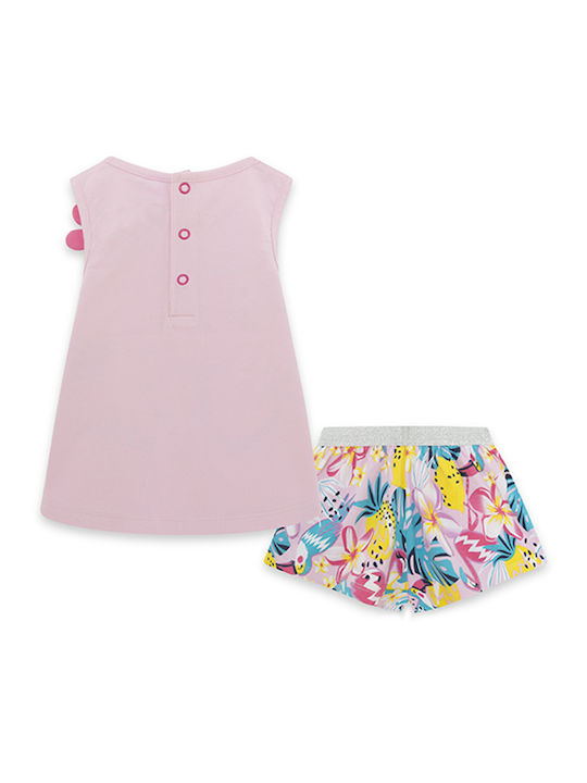 Tuc Tuc Kids Set with Shorts Summer 2pcs Pink