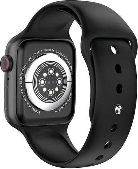WearFit HW22 Pro Max 45mm Smartwatch with Heart Rate Monitor (Total Black)