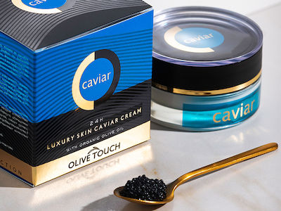 Olive Touch fără culoare 24h Hidratantă Cremă Pentru Față cu Acid Hialuronic & Caviar 50ml