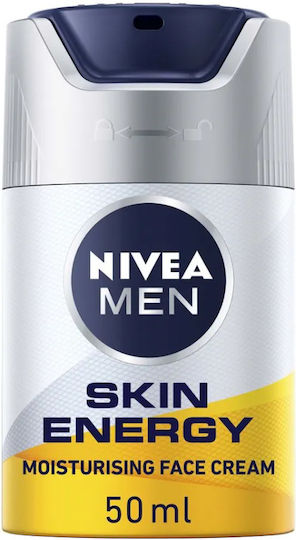 Nivea Energy Skin 100% Caffeine 24ωρη Αντιγηραντική Ανδρική Κρέμα Προσώπου με Πανθενόλη 50ml