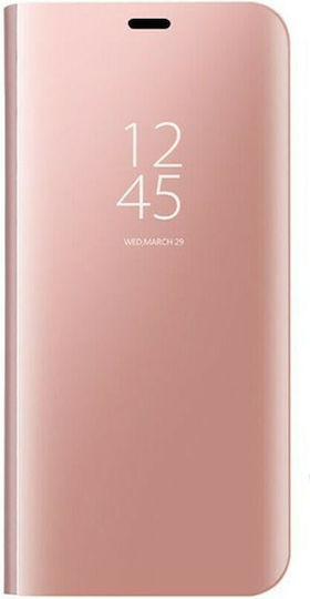 Hurtel Clear View Buchen Sie Kunststoff Rosa (Redmi 8)