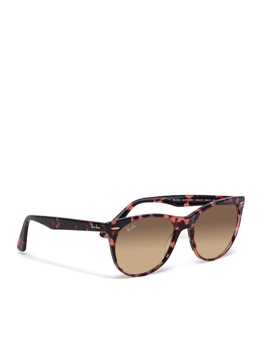 Ray Ban Wayfarer II Унисекс Слънчеви Очила с Кафяви Костенуркови Пластмасови Рамки и Кафяви Преливащи Стъкла