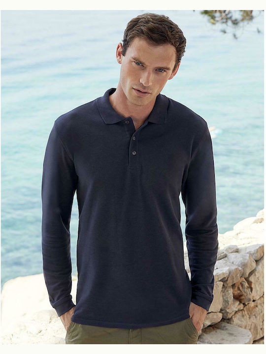 Fruit of the Loom Premium Men's Long Sleeve Promotional Blouse Black