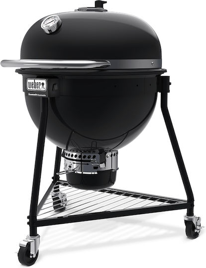 Weber Summit E6 Inox Grătar cu Cărbuni Kamado cu Capac și Termometru 61cmx61cm