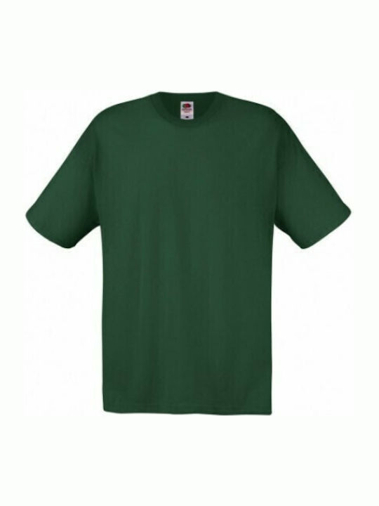 Fruit of the Loom Original T Ανδρικό Διαφημιστικό T-shirt Κοντομάνικο Bottle Green