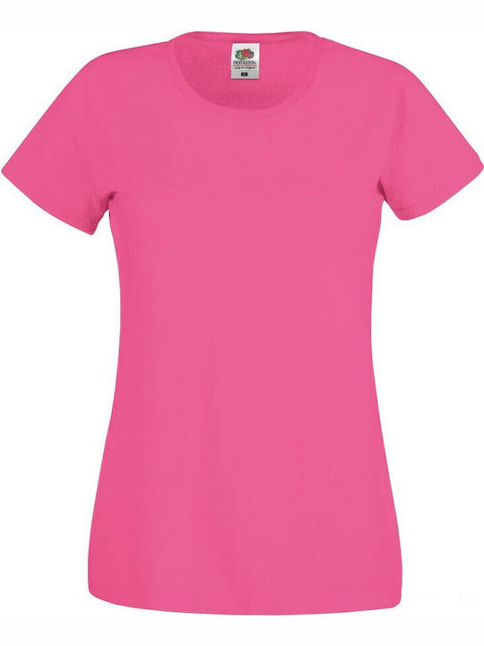 Fruit of the Loom Valueweight T Women's Short Sleeve Promotional T-Shirt Fuchsia