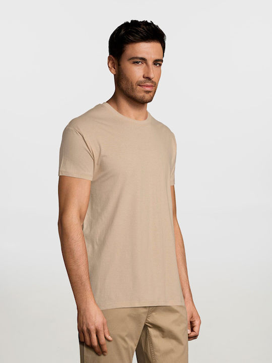 Sol's Regent Ανδρικό Διαφημιστικό T-shirt Κοντομάνικο Sand
