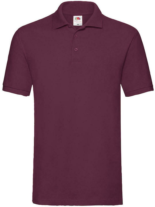 Fruit of the Loom Premium Men's Short Sleeve Promotional T-Shirt Burgundy