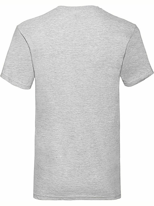 Fruit of the Loom Valueweight V Τ Ανδρικό Διαφημιστικό T-shirt Κοντομάνικο Heather Grey