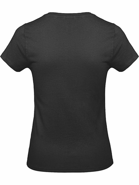 B&C Exact 190 Women's Short Sleeve Promotional T-Shirt Black TW04T-002