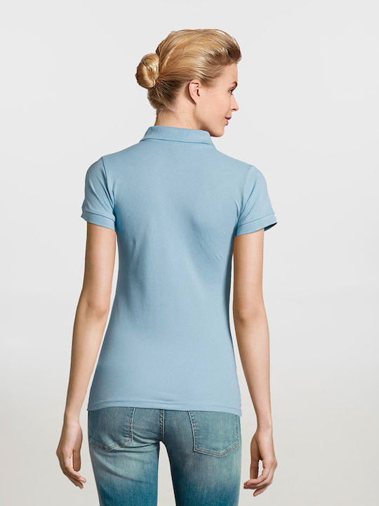 Sol's Perfect Women's Short Sleeve Promotional Blouse Sky Blue