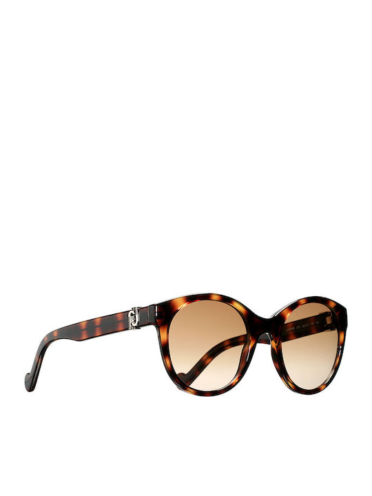 Liu Jo Women's Sunglasses with Brown Tartaruga Plastic Frame and Brown Lens
