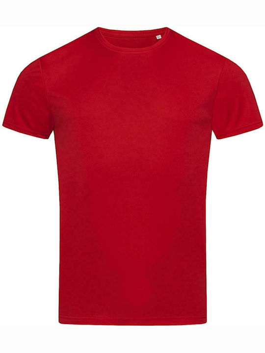 Stedman Sports-T Men's Short Sleeve Promotional T-Shirt Crimson Red