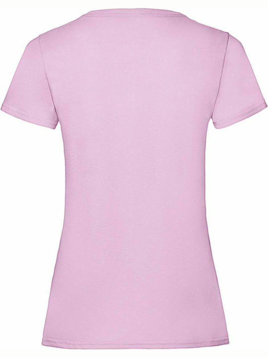 Fruit of the Loom Valueweight T Women's Short Sleeve Promotional T-Shirt Light Pink