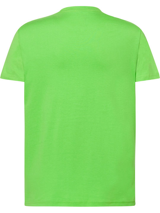 JHK TSRA-150 Ανδρικό Διαφημιστικό T-shirt Κοντομάνικο Λαχανί