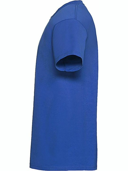 Fruit of the Loom Ringspun Premium T Ανδρικό Διαφημιστικό T-shirt Κοντομάνικο Royal