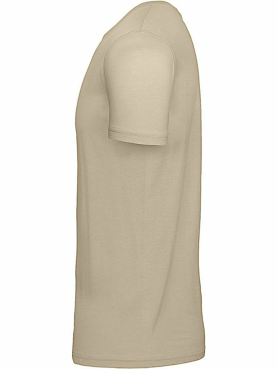 B&C E150 Ανδρικό Διαφημιστικό T-shirt Κοντομάνικο Sand