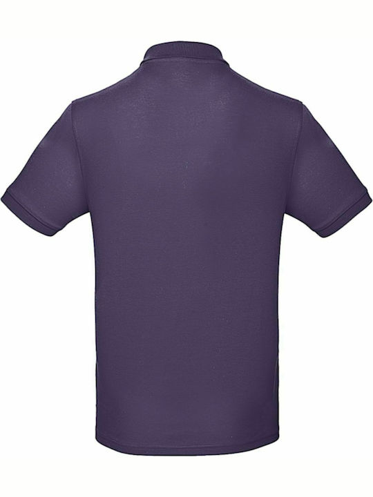 B&C Inspire Men's Short Sleeve Promotional Blouse Radiant Purple