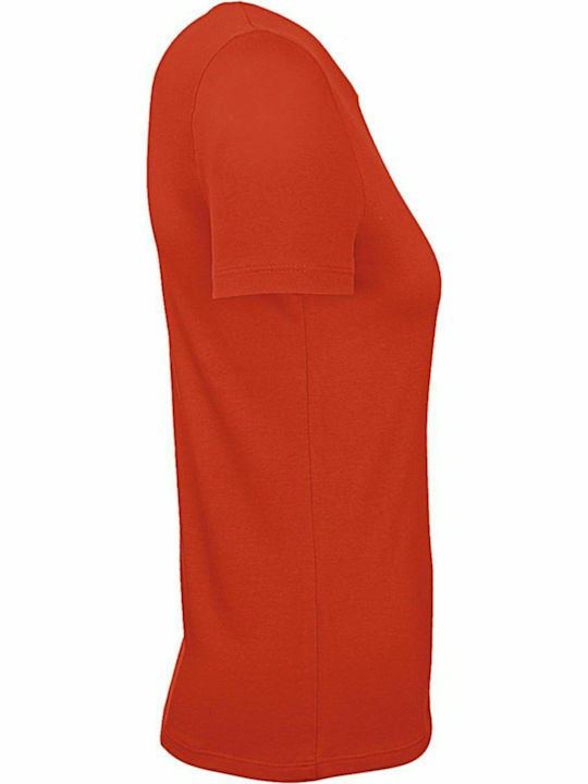 B&C E150 Tricou Promoțional de Damă Roșu Aprins