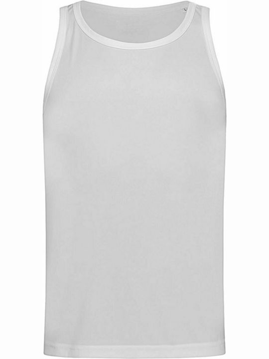 Stedman Sports T Men's Sleeveless Promotional Blouse White ST8010-WHI