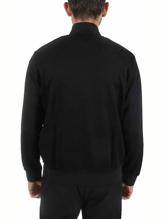 Karl Lagerfeld Men's Sweatshirt Jacket with Pockets Black