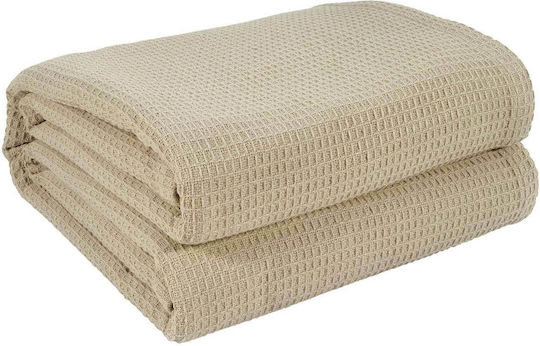 Das Home 0470 Pique Blanket Super King 220x240cm Ecru