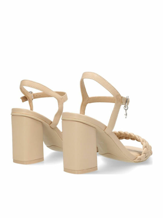 Leather Sandals Nude