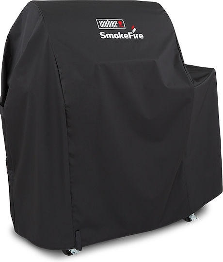Weber Premium Grill Cover Black Compatible with the Pellet SmokeFire EX4 from Polyester 119.38cmx78.74cmx111.76cmcm