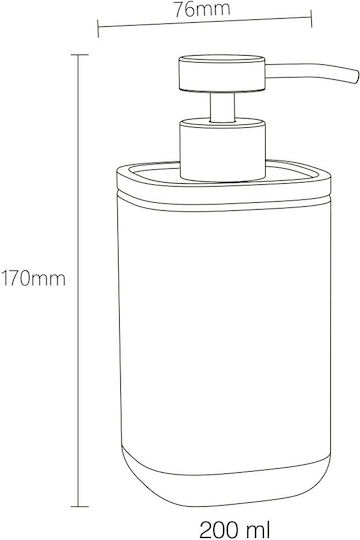 Sealskin Dispenser Ceramic Black 200ml