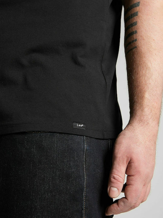 Men's Short Sleeve Undershirts In Black Colour 2Pack