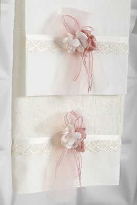 Piccolino Baptism Towel Set Francy Εκρού