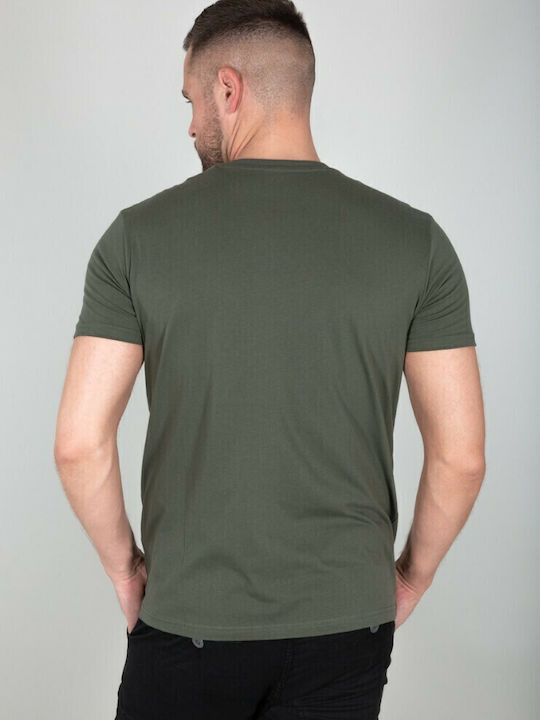 Basic Small Logo Athletic T-shirt Khaki