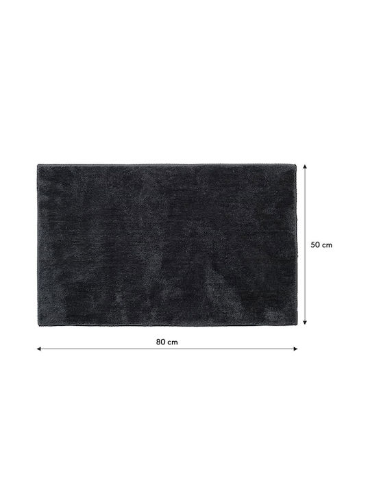 Sealskin Αντιολισθητικό Πατάκι Μπάνιου Microfiber Doux 800115 Dark Grey 50x80εκ.