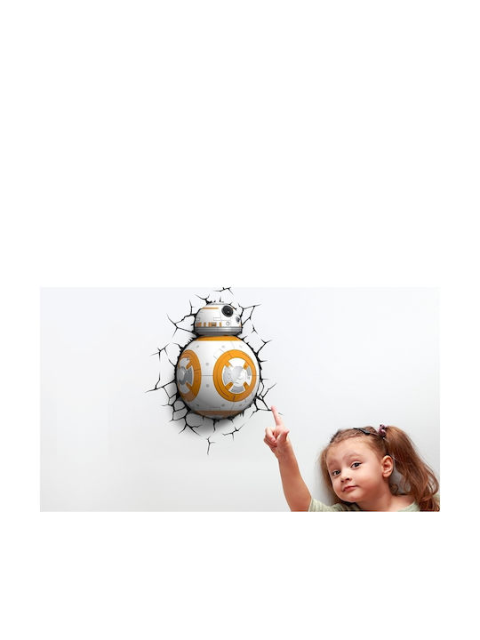 3DLightFX Kids Wall Light Led Plastic Star Wars