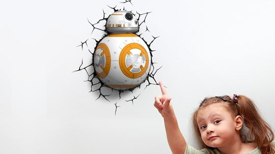 3DLightFX Детска стенна лампа LED Пластмаса Star Wars 3DLightFX Детска стенна лампа LED Пластмаса Star Wars