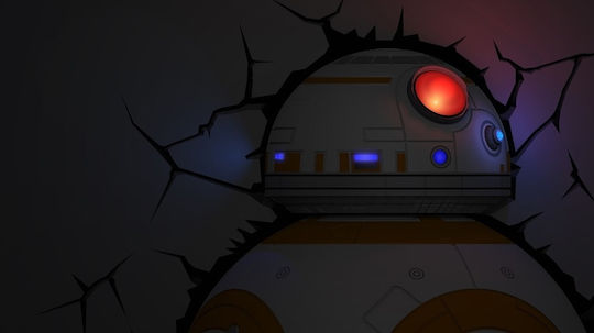 3DLightFX Παιδικό Φωτιστικό Τοίχου Led Πλαστικό Star Wars