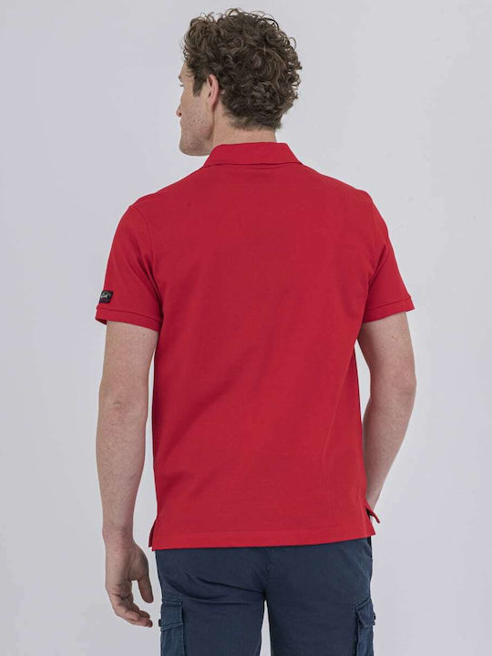 Paul & Shark Herren Kurzarmshirt Polo Rot