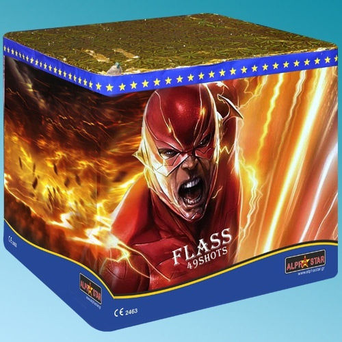 Alpha Star Flass mit 49 Schüssen & Dauer 50 Sekunden Rot