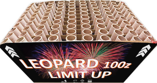 Artificiu Aerian Leopard Limit Up cu 100 Lovituri & Durată 25 Secunde
