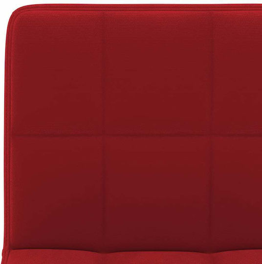 Scaune Bar cu Spătar & Înălțime Reglabilă Burgundia 2buc 40x47x90-111buc