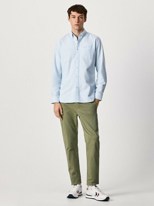 Charly Trousers Chino Elastic in Slim Fit Green
