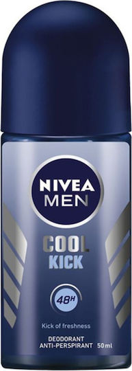 Nivea Men Cool Kick Anti-perspirant Αποσμητικό 48h σε Roll-On 50ml