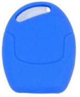 Silicone Car Key Cover Case with 3 Buttons for Ford Blue