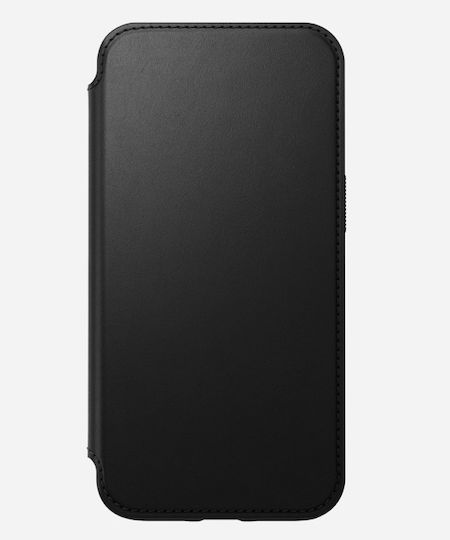 Nomad Rugged Rustic MagSafe Book Δερμάτινο 0.75mm Μαύρο (iPhone 13 Pro)