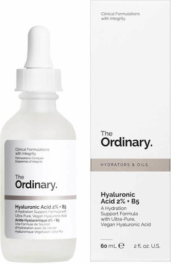 The Ordinary Hyaluronic Acid 2% + B5 Ενυδατικό & Αντιγηραντικό Serum Προσώπου με Υαλουρονικό Οξύ & Βιταμίνη B5 για Σύσφιξη 60ml