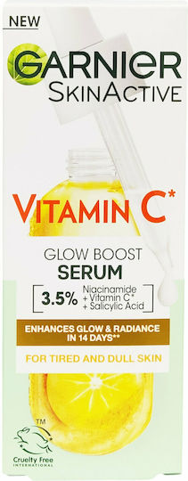 Garnier Skinactive Vitamin C Glow Booster Προσώπου με Βιταμίνη C & Νιασιναμίδη για Λάμψη & Πανάδες 30ml