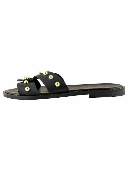 KOUROS LEATHER SANDALS-10-21-BLACK