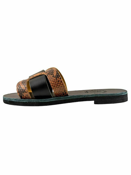 KOUROS LEATHER SANDALS-12-20-SNAKE RED